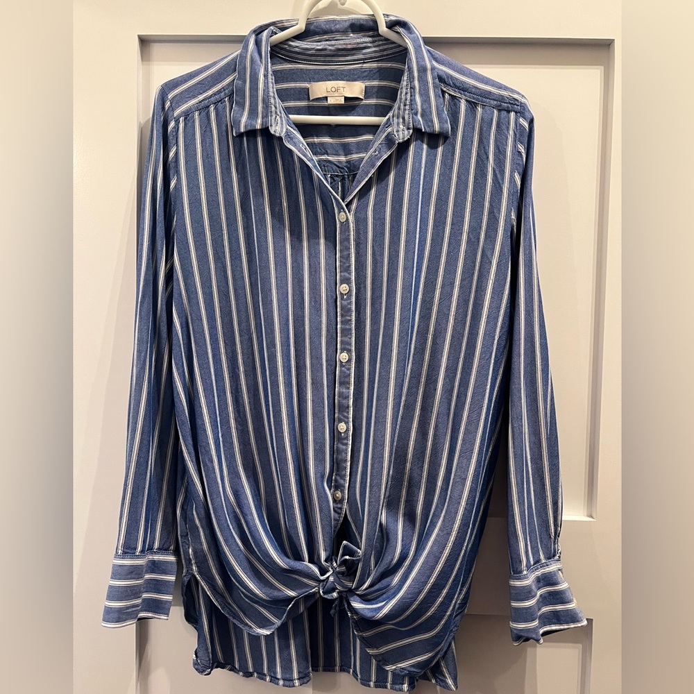LOFT Button Down Top